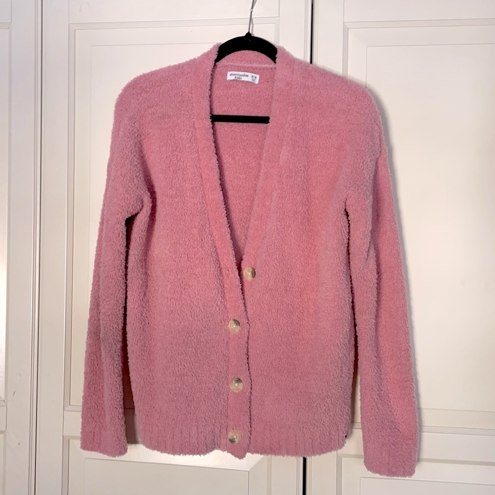 abercrombie kids pink sweater